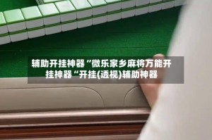 辅助开挂神器“微乐家乡麻将万能开挂神器“开挂(透视)辅助神器