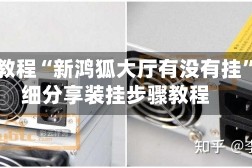 实测教程“新鸿狐大厅有没有挂”详细分享装挂步骤教程