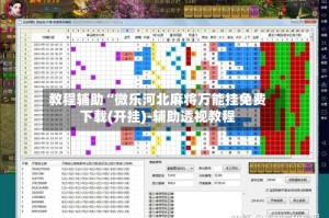 教程辅助“微乐河北麻将万能挂免费下载(开挂)-辅助透视教程