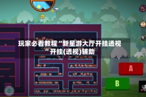 玩家必看教程“新星游大厅开挂透视”开挂(透视)辅助