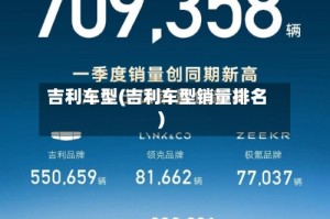 吉利车型(吉利车型销量排名)