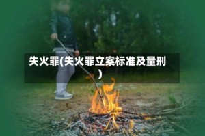 失火罪(失火罪立案标准及量刑)