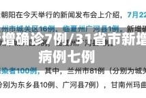 31省新增确诊7例/31省市新增确诊病例七例