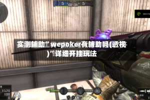 实测辅助”wepoker有辅助吗(透视)”详细开挂玩法