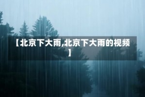 【北京下大雨,北京下大雨的视频】