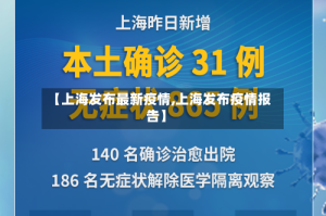 【上海发布最新疫情,上海发布疫情报告】