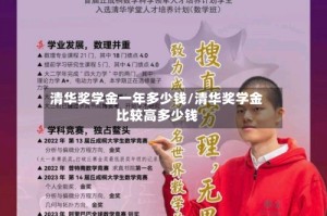 清华奖学金一年多少钱/清华奖学金比较高多少钱