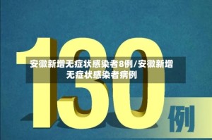 安徽新增无症状感染者8例/安徽新增无症状感染者病例