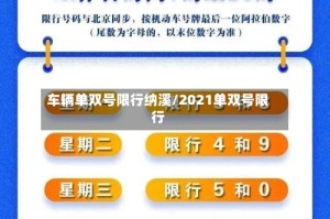 车辆单双号限行纳溪/2021单双号限行