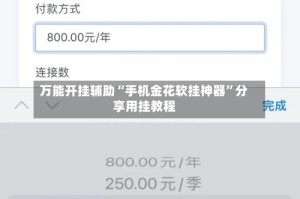 万能开挂辅助“手机金花软挂神器”分享用挂教程
