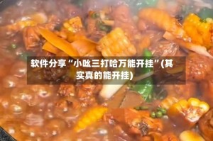 软件分享“小吆三打哈万能开挂”(其实真的能开挂)