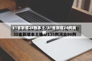 31省新增24例本土/31省新增24例病例