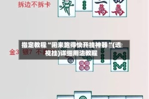 指定教程“闲来跑得快开挂神器“(透视挂)详细用法教程