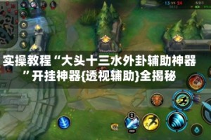 实操教程“大头十三水外卦辅助神器”开挂神器{透视辅助}全揭秘