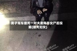 男子驾车撞死一对夫妻侮辱女尸后投案(撞死妇女)