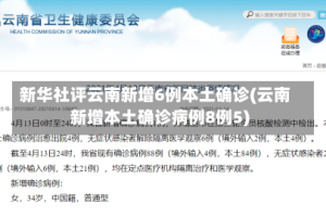 新华社评云南新增6例本土确诊(云南新增本土确诊病例8例5)
