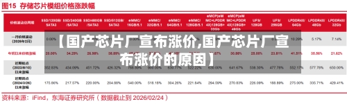 【国产芯片厂宣布涨价,国产芯片厂宣布涨价的原因】-第2张图片