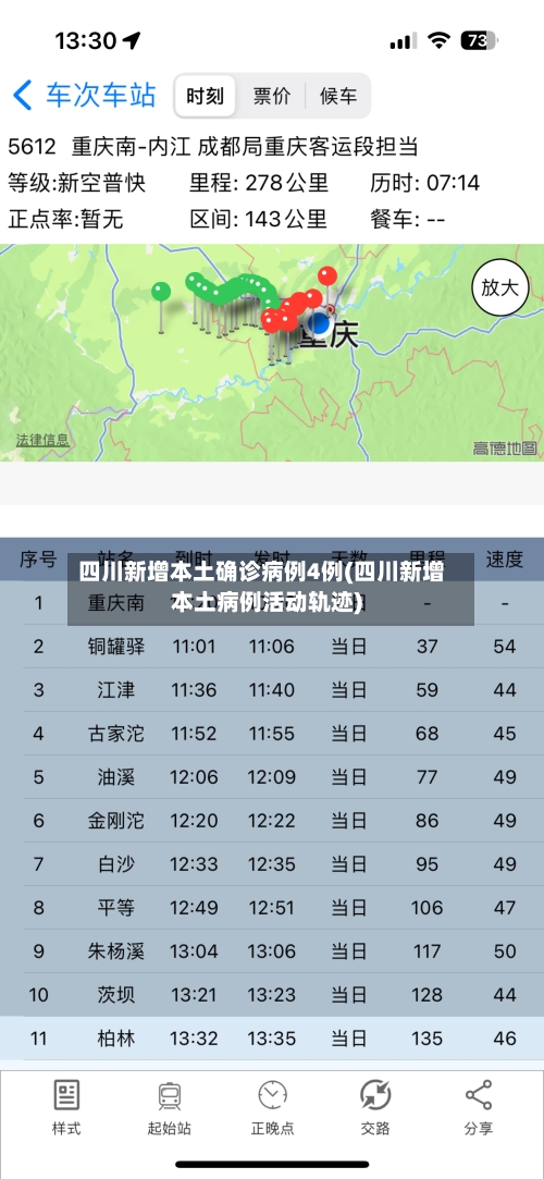 四川新增本土确诊病例4例(四川新增本土病例活动轨迹)-第2张图片