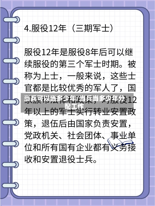 当兵可以当多少年/当兵当多少年分配工作-第1张图片