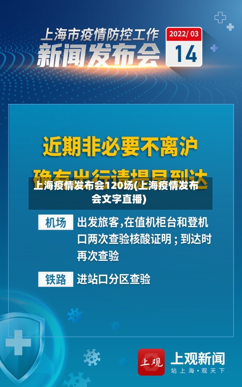 上海疫情发布会120场(上海疫情发布会文字直播)-第2张图片