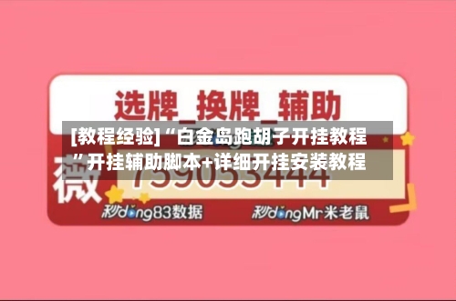 [教程经验]“白金岛跑胡子开挂教程”开挂辅助脚本+详细开挂安装教程-第2张图片