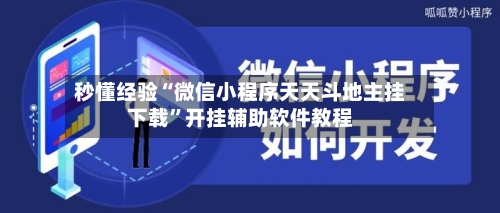 秒懂经验“微信小程序天天斗地主挂下载”开挂辅助软件教程-第1张图片