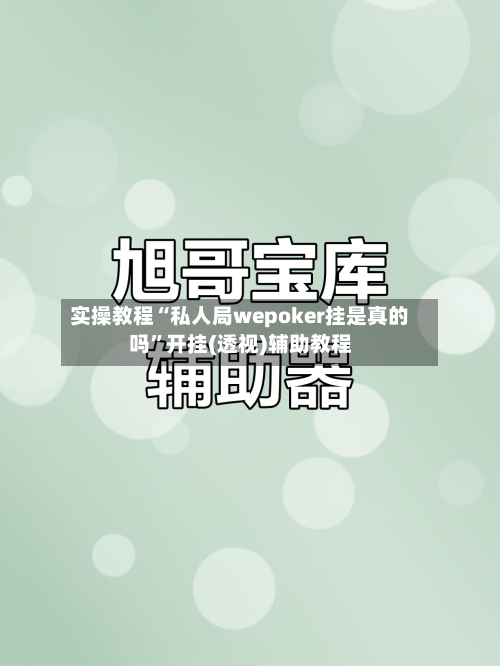 实操教程“私人局wepoker挂是真的吗	”开挂(透视)辅助教程-第2张图片