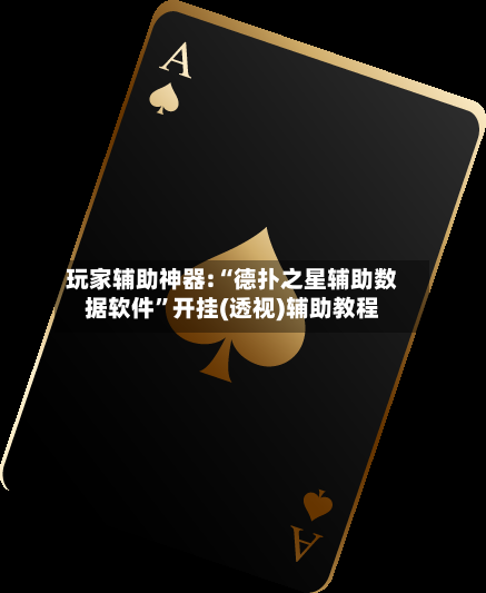 玩家辅助神器:“德扑之星辅助数据软件”开挂(透视)辅助教程-第2张图片