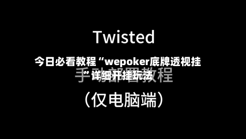 今日必看教程“wepoker底牌透视挂”详细开挂玩法-第1张图片
