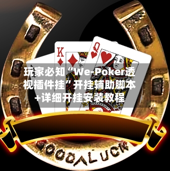 玩家必知“We-Poker透视插件挂”开挂辅助脚本+详细开挂安装教程-第1张图片
