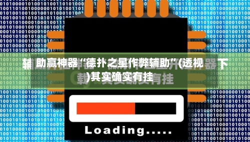 助赢神器“德扑之星作弊辅助”(透视)其实确实有挂-第1张图片