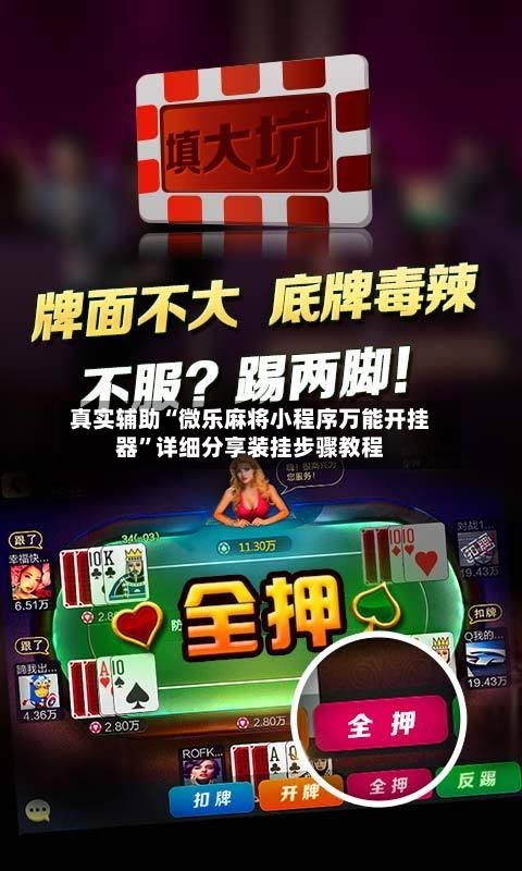 真实辅助“微乐麻将小程序万能开挂器	”详细分享装挂步骤教程-第2张图片