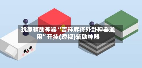 玩家辅助神器“吉祥麻将外卦神器通用”开挂(透视)辅助神器-第1张图片