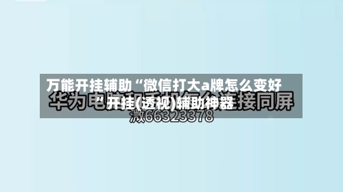 万能开挂辅助“微信打大a牌怎么变好”开挂(透视)辅助神器-第3张图片