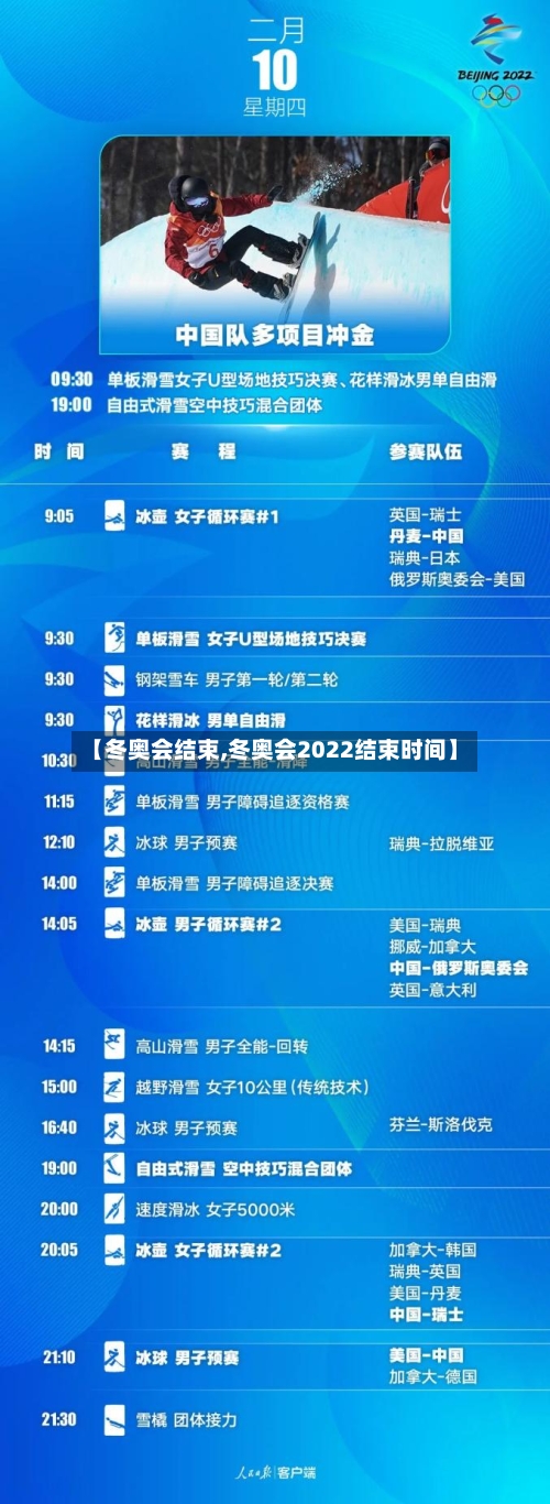 【冬奥会结束,冬奥会2022结束时间】-第1张图片