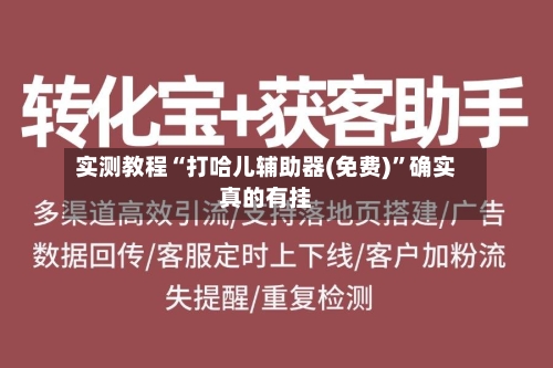 实测教程“打哈儿辅助器(免费)”确实真的有挂-第3张图片