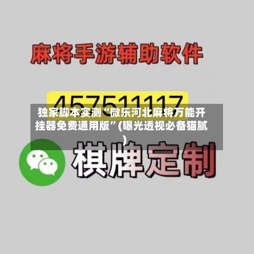 独家脚本实测“微乐河北麻将万能开挂器免费通用版”(曝光透视必备猫腻)-第3张图片