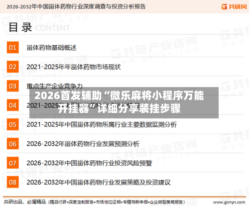 2026首发辅助“微乐麻将小程序万能开挂器	”详细分享装挂步骤-第1张图片