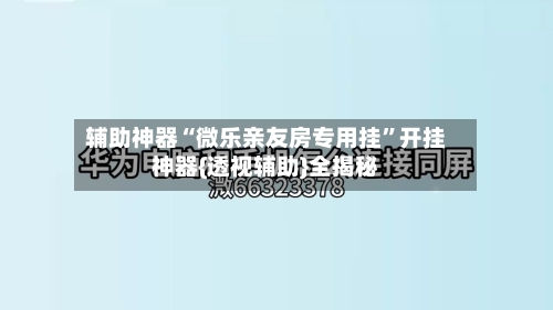 辅助神器“微乐亲友房专用挂	”开挂神器{透视辅助}全揭秘-第1张图片