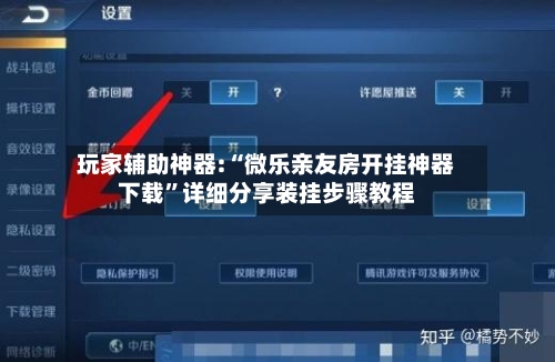 玩家辅助神器:“微乐亲友房开挂神器下载”详细分享装挂步骤教程-第3张图片