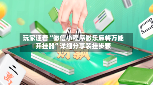 玩家速看“微信小程序微乐麻将万能开挂器”详细分享装挂步骤-第2张图片