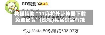 教程辅助“17麻将外卦神器下载免费安装”(透视)其实确实有挂-第2张图片