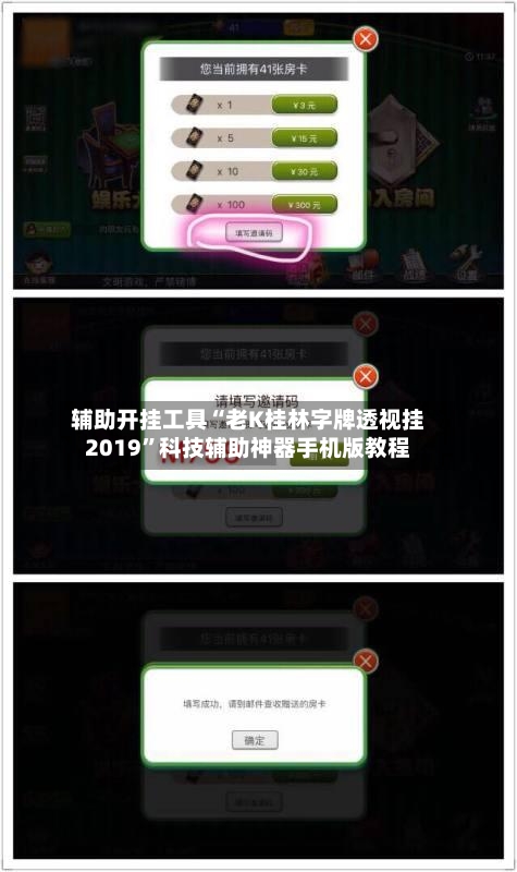 辅助开挂工具“老K桂林字牌透视挂2019”科技辅助神器手机版教程-第3张图片