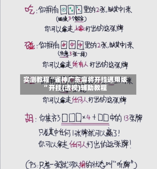 实测教程“雀神广东麻将开挂通用版	”开挂(透视)辅助教程-第2张图片