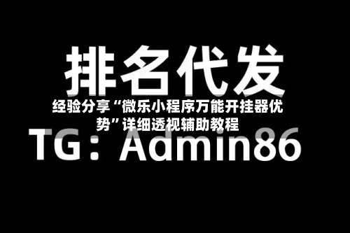 经验分享“微乐小程序万能开挂器优势”详细透视辅助教程-第2张图片
