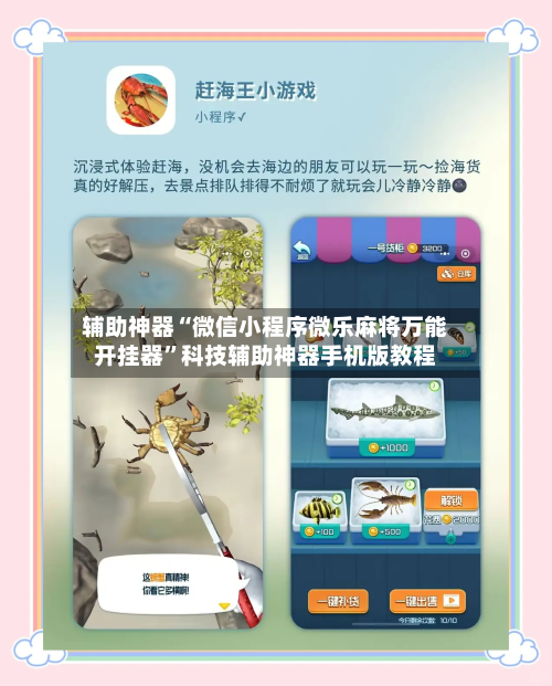 辅助神器“微信小程序微乐麻将万能开挂器”科技辅助神器手机版教程-第3张图片