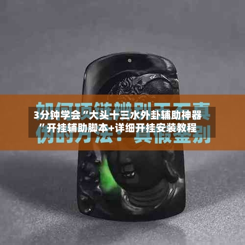 3分钟学会“大头十三水外卦辅助神器	”开挂辅助脚本+详细开挂安装教程-第2张图片