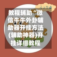 教程辅助“微信牛牛外卦辅助器开挂方法(辅助神器)开挂详细教程-第2张图片