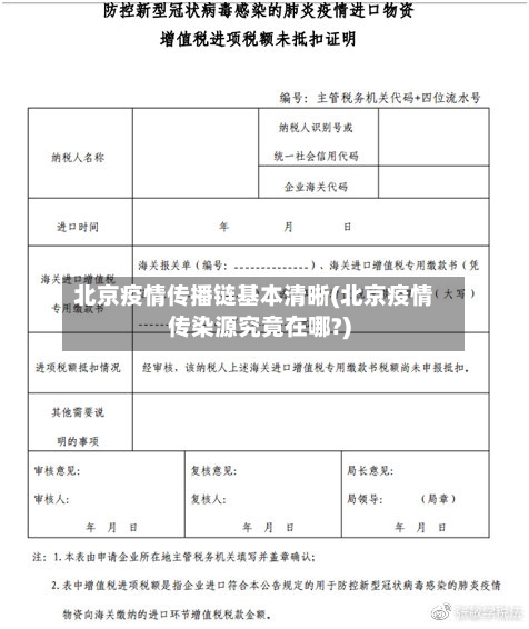 北京疫情传播链基本清晰(北京疫情传染源究竟在哪?)-第1张图片