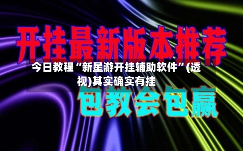 今日教程“新星游开挂辅助软件”(透视)其实确实有挂-第1张图片